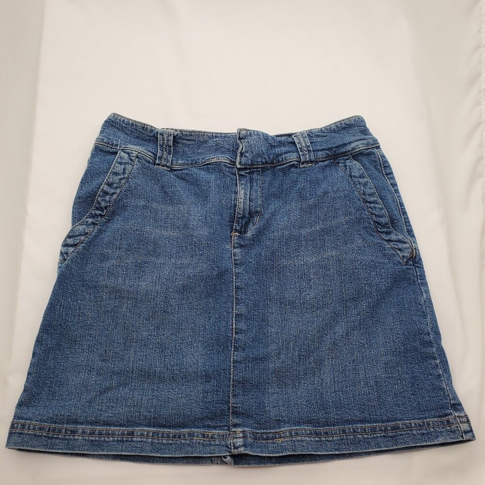 Vintage Y2k/90's Tommy Hilfiger denim CLASSIC Mini Skirt - size 4 - Picture 2 of 8